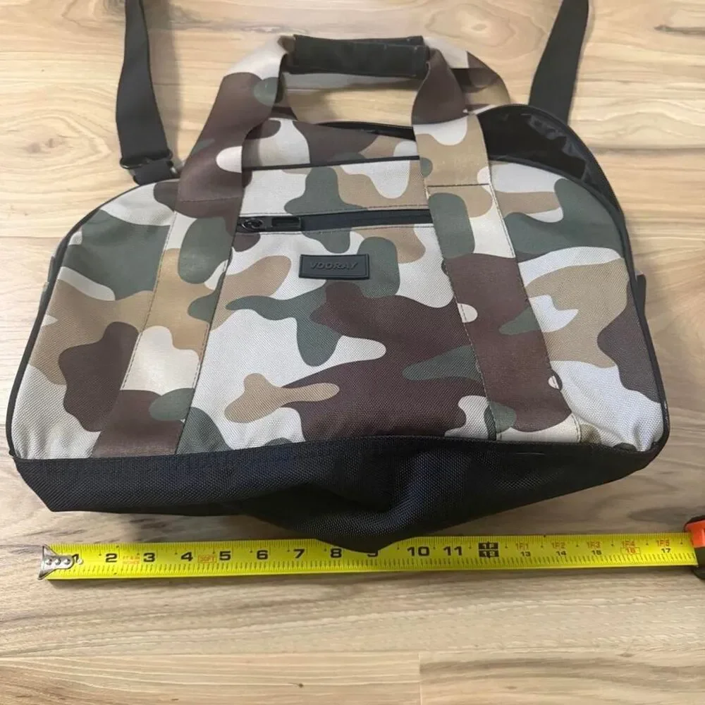 Vooray Burner Gym Duffel Bag 23L Textured Camo Camouflage Shoe Pocket Travel